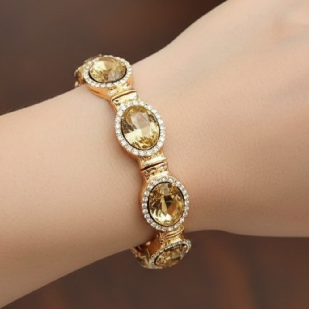 3/$20 🪷Chocolate Crystal Bracelet
